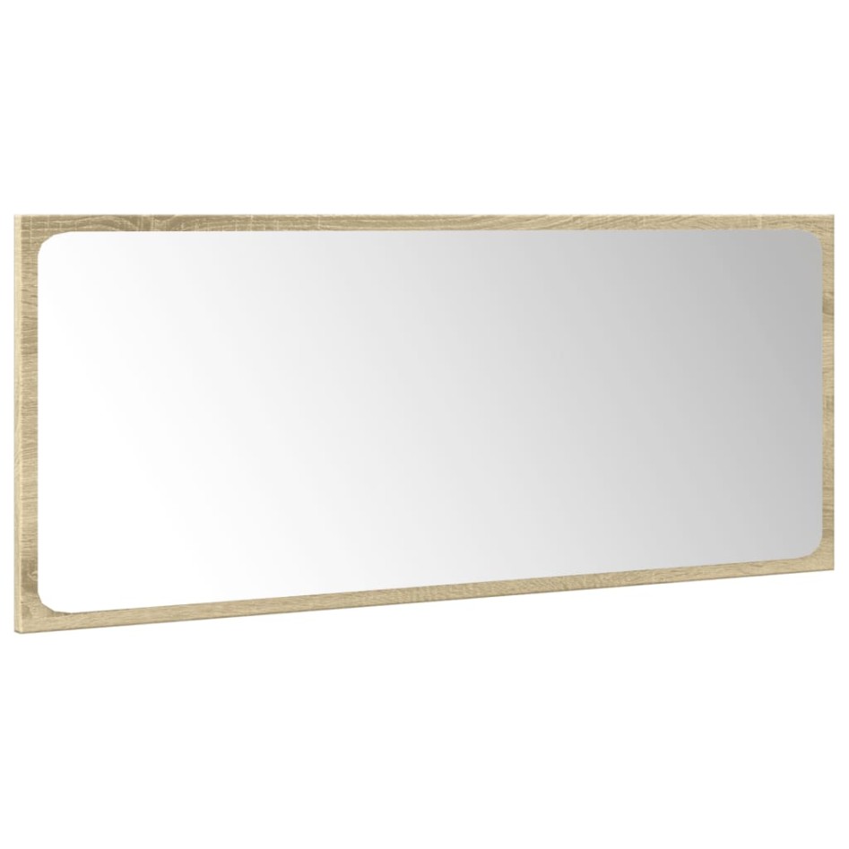 Set de muebles de baño 3 pzas madera contrachapada roble