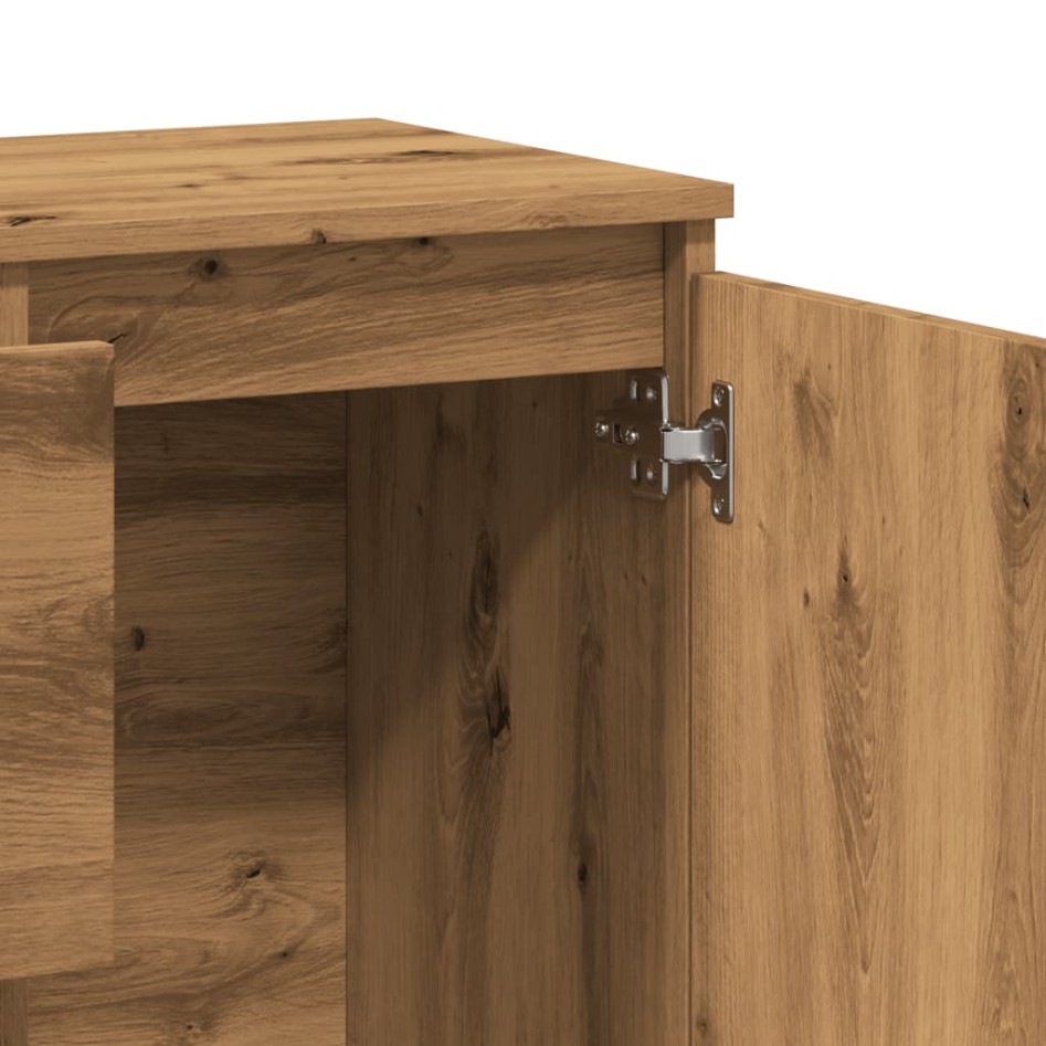 Aparador de madera de ingeniería roble artisan 102x35x70