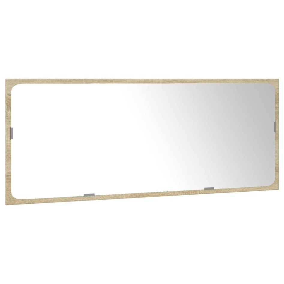 Set de muebles de baño 3 pzas madera contrachapada roble