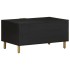 Mesa de centro madera contrachapada negro 80x50x40