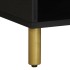Mesa de centro madera contrachapada negro 80x50x40