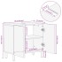 Armario de lavabo de baño madera ingeniería negro 62x33x58