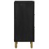 Aparador de madera de ingeniería negro 40x33x75