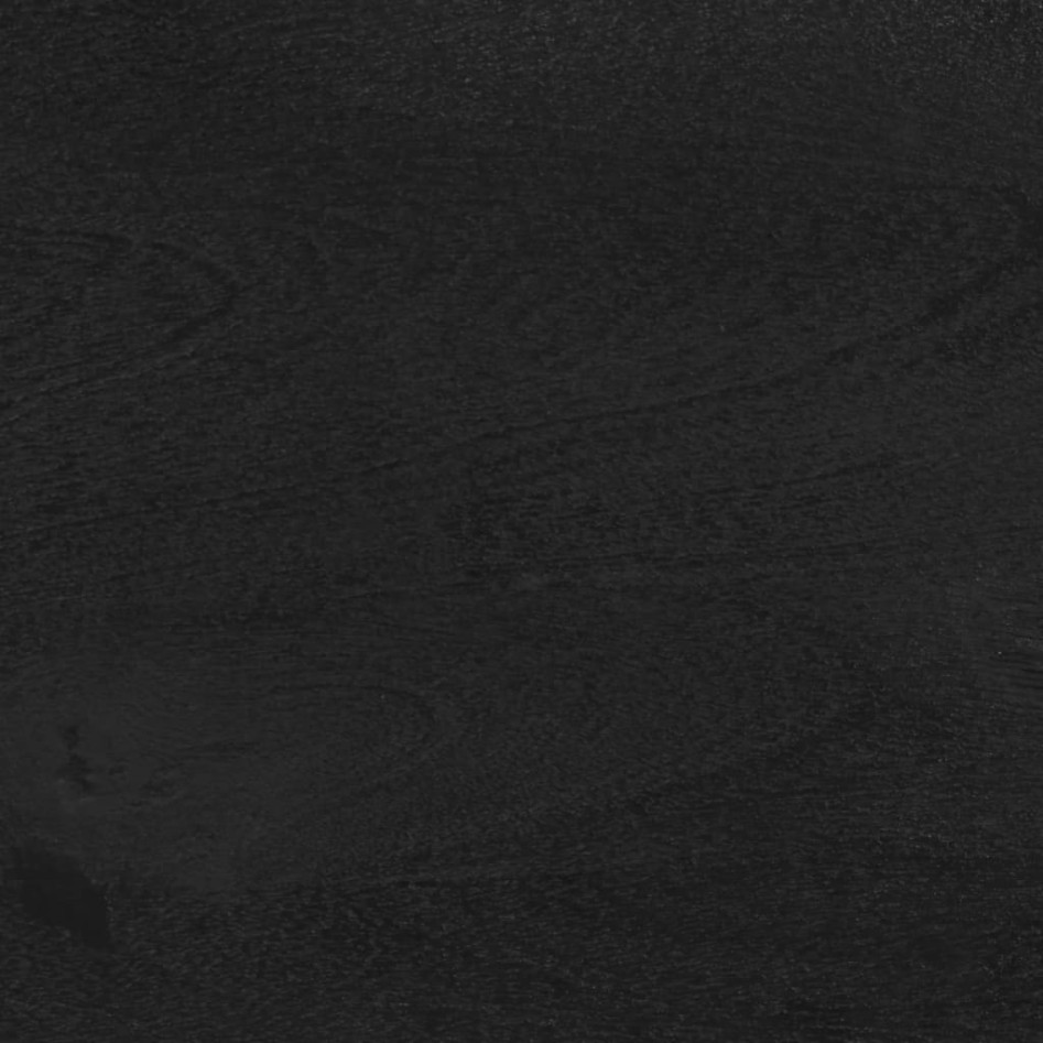 Aparador de madera de ingeniería negro 40x33x75