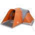 Tienda familiar con cúpula impermeable 6 personas gris