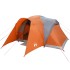Tienda familiar con cúpula impermeable 6 personas gris