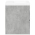 Set muebles de baño 2 piezas madera contrachapada gris