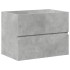 Set muebles de baño 2 piezas madera contrachapada gris