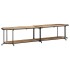 Mueble de TV madera maciza de mango rugosa 200x42x40