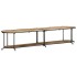 Mueble de TV madera maciza de mango rugosa 200x42x40
