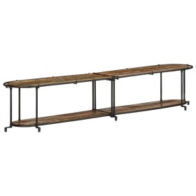 Mueble de TV madera maciza reciclada 200x42x40