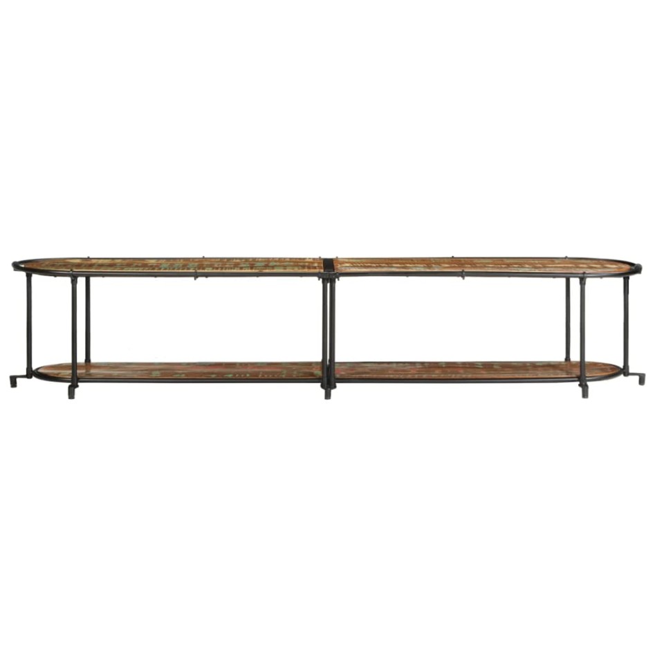 Mueble de TV madera maciza reciclada 200x42x40