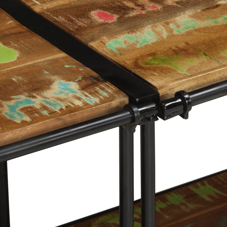 Mueble de TV madera maciza reciclada 200x42x40