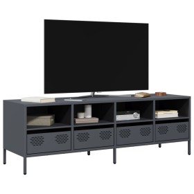 Mueble de TV acero laminado en frío antracita 135x39x43,5