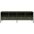 Mueble TV acero laminado en frío verde oliva 135x39x43,5