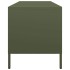 Mueble TV acero laminado en frío verde oliva 135x39x43,5