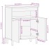 Aparador de madera maciza de mango rugosa 60x33,5x75