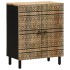 Aparador de madera maciza de mango rugosa 60x33,5x75