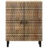 Aparador de madera maciza de mango rugosa 60x33,5x75