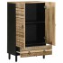 Aparador de madera maciza de mango rugosa 60x33,5x110