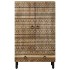 Aparador de madera maciza de mango rugosa 60x33,5x110