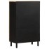 Aparador de madera maciza de mango rugosa 60x33,5x110