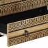 Aparador de madera maciza de mango rugosa 60x33,5x110