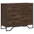 Cajonera de madera de ingeniería marrón roble 91x35,5x74,5