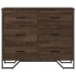 Cajonera de madera de ingeniería marrón roble 91x35,5x74,5