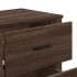 Cajonera de madera de ingeniería marrón roble 91x35,5x74,5