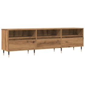Mueble de TV madera de ingeniería roble artisan 150x30x44,5