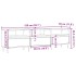 Mueble de TV madera de ingeniería roble artisan 150x30x44,5