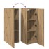 Muebles de TV 2 uds madera roble artisan 30,5x30x90