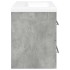 Set muebles de baño 2 piezas madera contrachapada gris