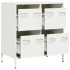 Aparador de acero laminado en frío blanco 68x39x73,5