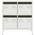 Aparador de acero laminado en frío blanco 68x39x73,5