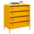 Aparador acero laminado en frío amarillo mostaza 68x39x73,5