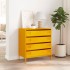Aparador acero laminado en frío amarillo mostaza 68x39x73,5