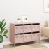 Aparador de acero laminado en frío rosa 101,5x39x73,5