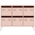 Aparador de acero laminado en frío rosa 101,5x39x73,5