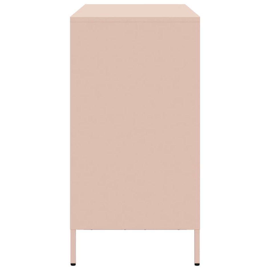 Aparador de acero laminado en frío rosa 101,5x39x73,5