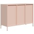 Aparador de acero laminado en frío rosa 101,5x39x73,5