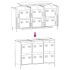 Aparador de acero laminado en frío rosa 101,5x39x73,5