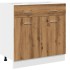 Armario inferior cajón madera roble artisan 80x46x81,5