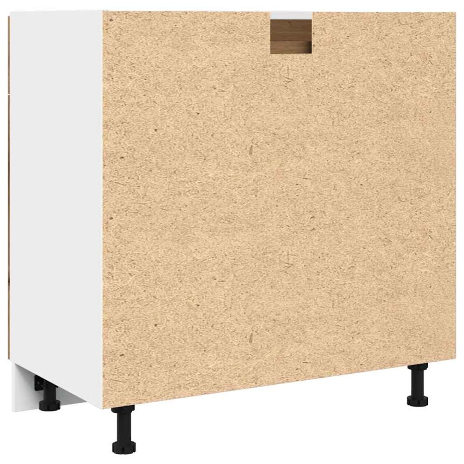 Armario inferior cajón madera roble artisan 80x46x81,5