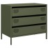 Aparador de acero laminado en frío verde oliva 68x39x58,5