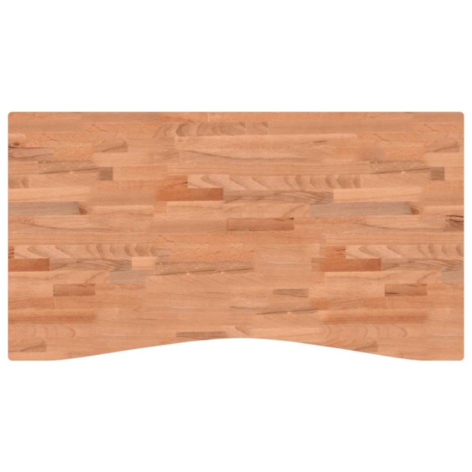 Tablero de escritorio madera maciza de haya 110x(55-60)x4