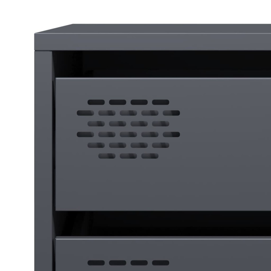 Aparador de acero laminado en frío antracita 68x39x58,5