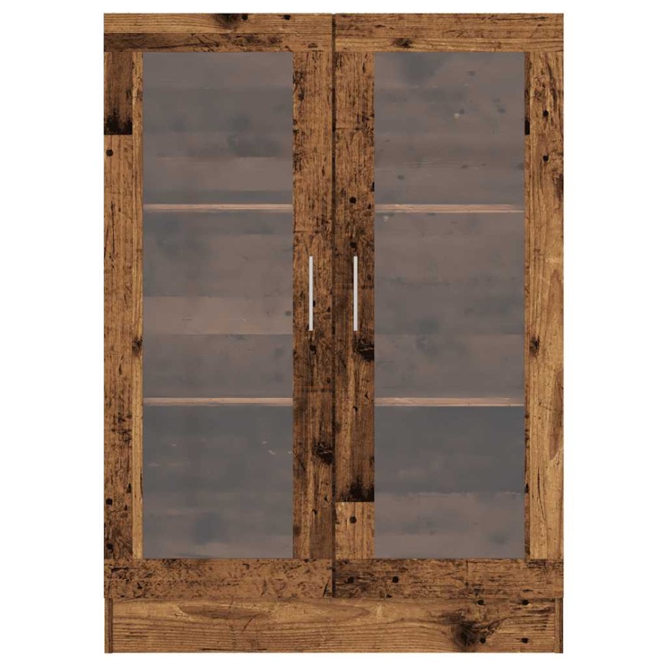 Armario de libros madera ingeniería envejecida 82,5x30,5x115