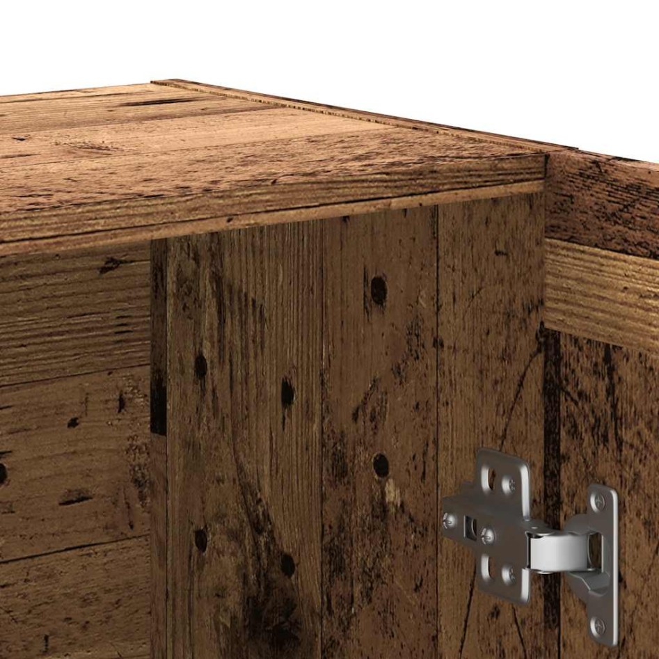 Armario de libros madera ingeniería envejecida 82,5x30,5x115